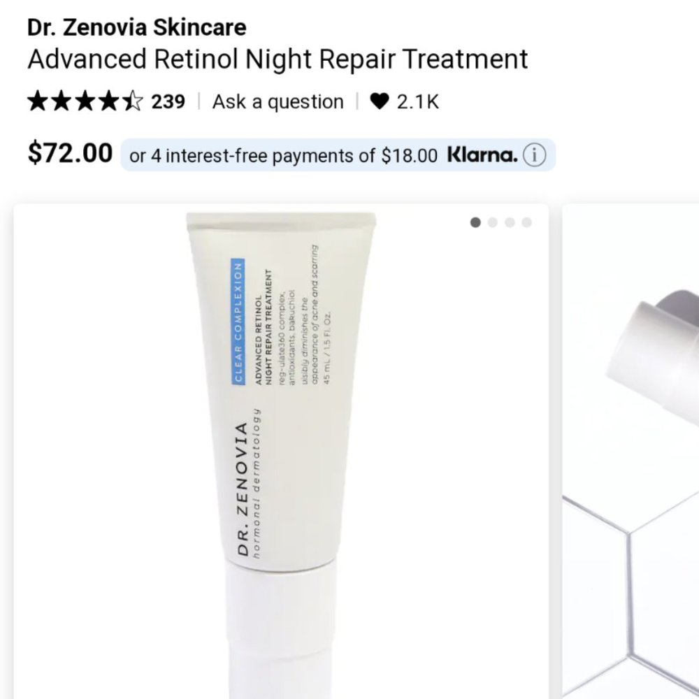 Dr. Zenovia Skincare Advanced Retinol Night Repair Treatment